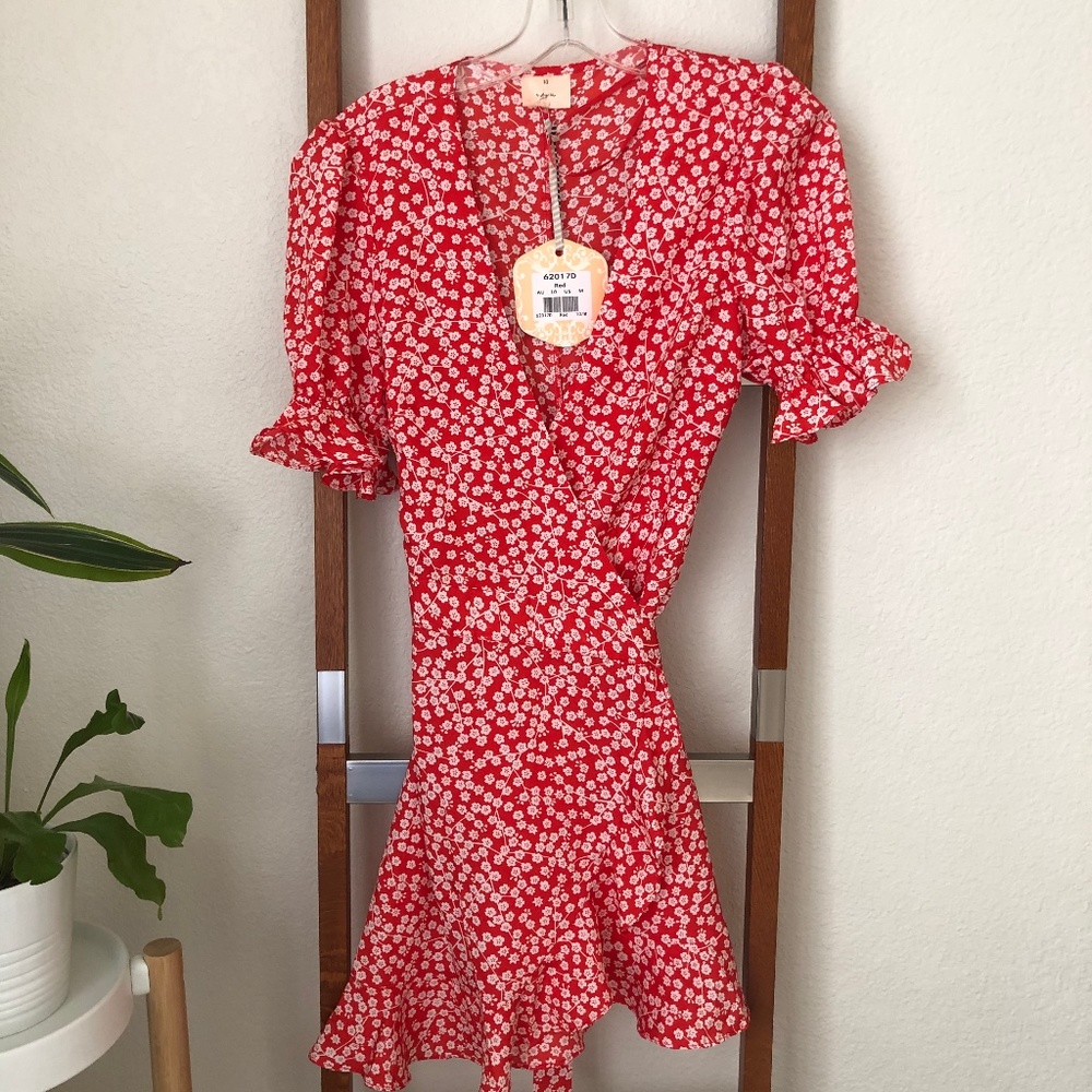 Debbie Dabble Wrap Dress NWT